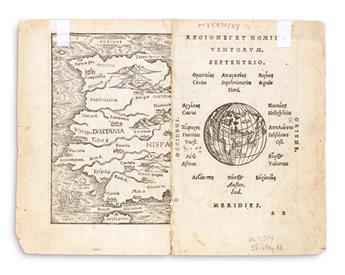 HONTER, JOHANN. Universalis Cosmographia.
